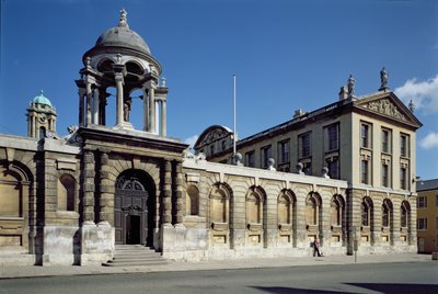 Exterieur van de voorste binnenplaats van The Queens College, Oxford door Unbekannt Unbekannt