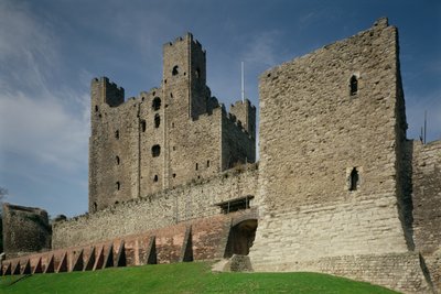 Buitenaanzicht, Rochester Castle, Kent door Unbekannt Unbekannt