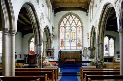 Interieur van St. Olaves Kerk, Hart Street, City of London door Unbekannt Unbekannt