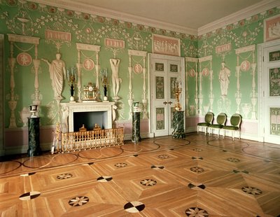Interieur van de Groene Eetkamer door Unbekannt Unbekannt