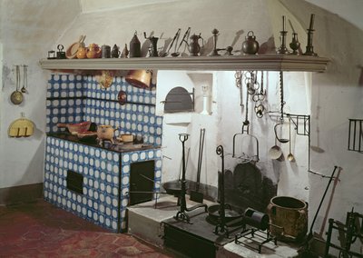 Interieur van de keuken van het Hotel de Cabris, 1774 door Unbekannt Unbekannt