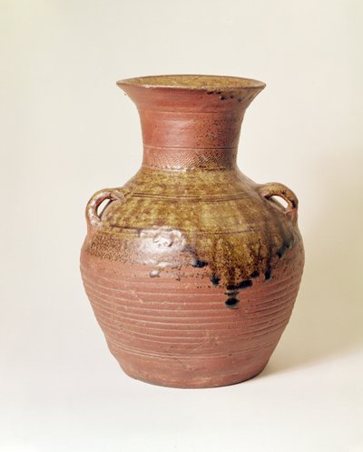 Pot uit de Han-dynastie (206 v.Chr.-220 n.Chr.). Proto porselein door Unbekannt Unbekannt