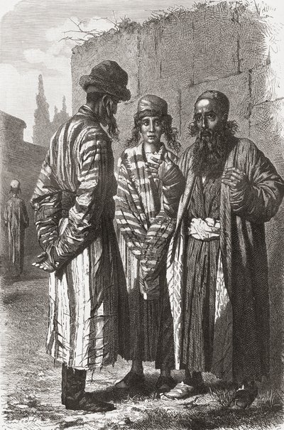 Joden van Tasjkent, hoofdstad van Oezbekistan, illustratie uit 