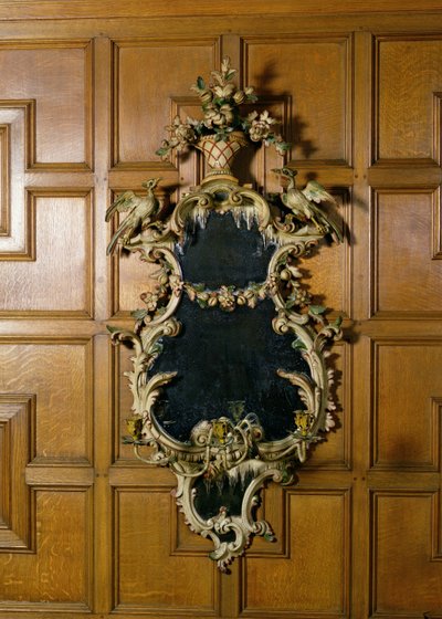 Laat George II girandole met bladgegoten metalen kandelaars door Unbekannt Unbekannt