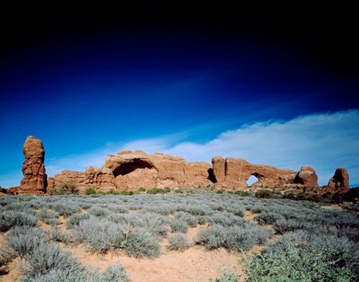 Noordraam en Park Avenue, Arches National Park, Utah door Unbekannt Unbekannt
