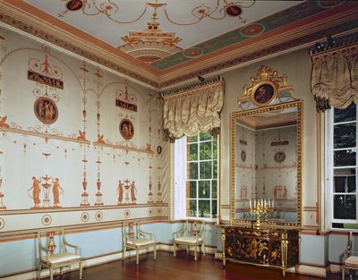 Osterley Park, De Etruskische Kamer, gebouwd door Robert Adam (1728-92) begonnen in 1761, Middlesex, VK door Unbekannt Unbekannt