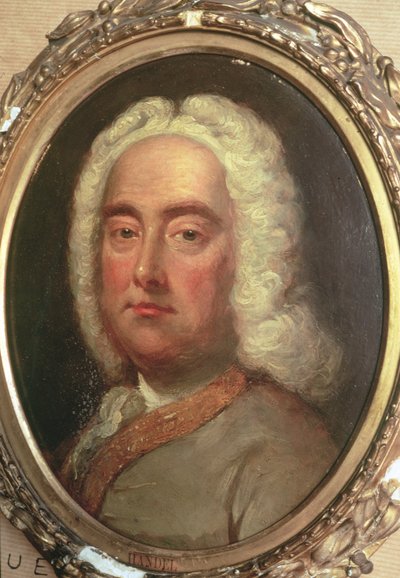 Portret van George Frederick Handel (1685-1759) door Unbekannt Unbekannt