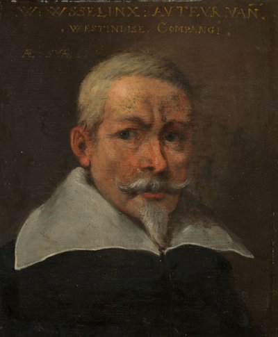 Portret van Willem Usselinx, 1637 door Unbekannt Unbekannt