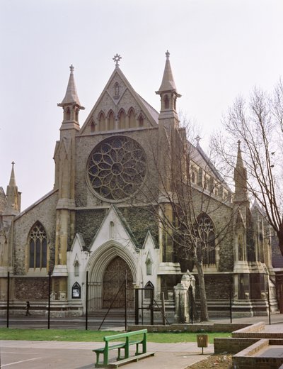 R.K. Kerk van St. Annes, Limehouse, ontworpen door Gilbert Blount, 1855 en 1894 door Unbekannt Unbekannt