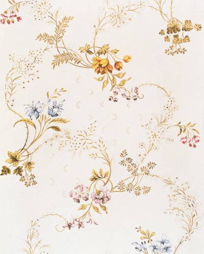 Rococo asymmetrisch bloemontwerp door Anna Maria Garthwaite, 1744 door Unbekannt Unbekannt