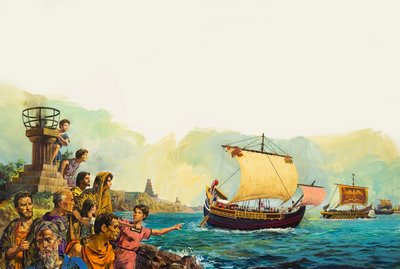 Romeinse soldaten verlaten Groot-Brittannië door Unbekannt Unbekannt