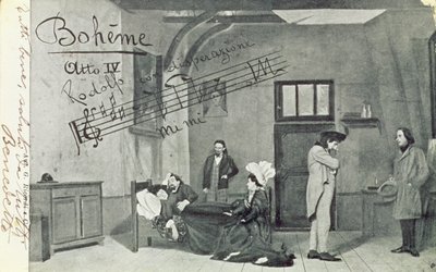 Scène uit Act IV van de opera 