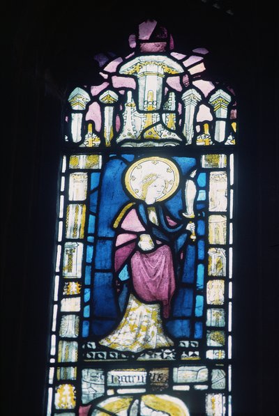 St. Catharina met een zwaard, 14e-15e eeuw door Unbekannt Unbekannt