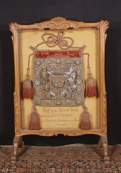 De Zak van het Grote Zegel, gehouden door de Lord Keeper, Sir Orlando Bridgeman (1667-72) door Unbekannt Unbekannt