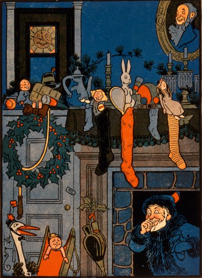 De nacht voor Kerstmis door Denlow, 1903 door Unbekannt Unbekannt