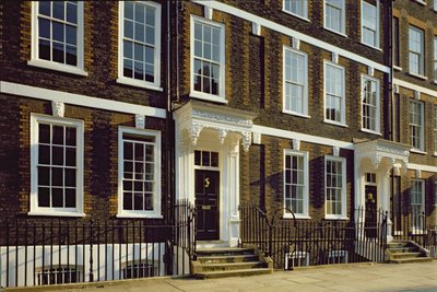 Twee huizen in Queen Annes Gate, Westminster, Londen door Unbekannt Unbekannt