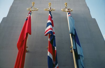 Union Jacks bij het Cenotaaf, Londen door Unbekannt Unbekannt