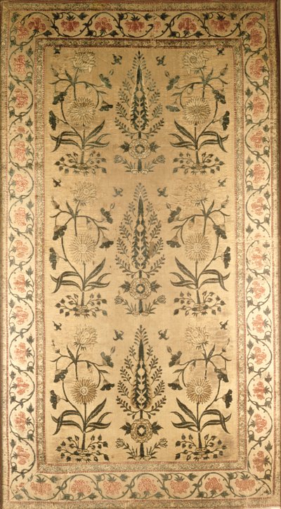 Fluwelen vloerkleed, Moghul, Shah Jahan periode, 1628-58 door Unbekannt Unbekannt