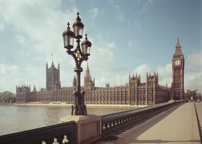 Uitzicht op de Houses of Parliament vanaf Westminster Bridge door Unbekannt Unbekannt