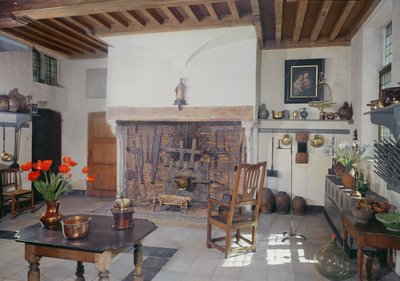 Uitzicht op de keuken in het Huis van de Abdis door Unbekannt Unbekannt