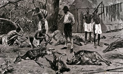 Een geweldige jachtdag! 1900 door Unbekannter Künstler