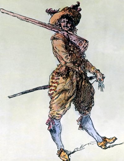 Een musketier in de dagen van de Dertigjarige Oorlog door Unbekannter Künstler