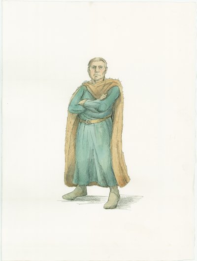 Een reconstructie illustratie van Hertog Willem van Normandië circa 1066 door Unbekannter Künstler