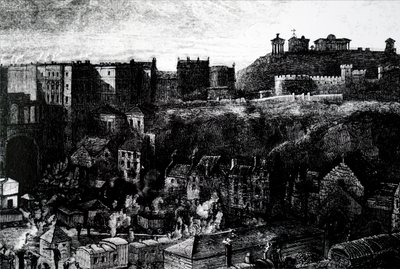 Een uitzicht op Edinburgh door Unbekannt