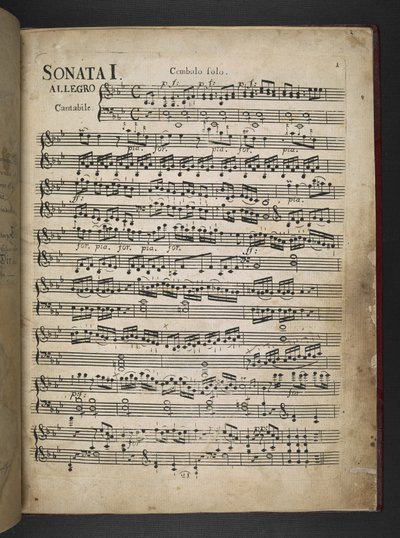 Add MS 41631 f.2r Beethovens kopie van zijn drie vroege pianosonates in Es, F mineur en D door Unbekannter Künstler