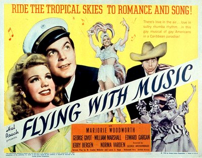 Affiche van de film Flying with music met Marjorie Woodworth en George Givot 1942 door Unbekannt