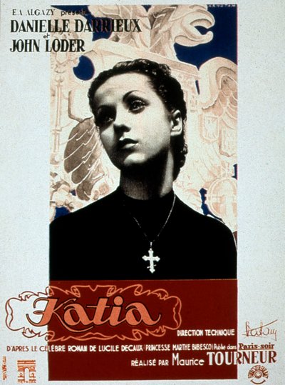 Affiche van de film Katia van Maurice Tourneur met Danielle Darrieux 1938 door Unbekannt