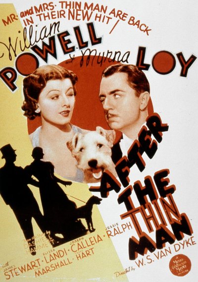 Affiche van de film De dunne man (The Thin Man) van W.S. Van Dyke 1934 door Unbekannt