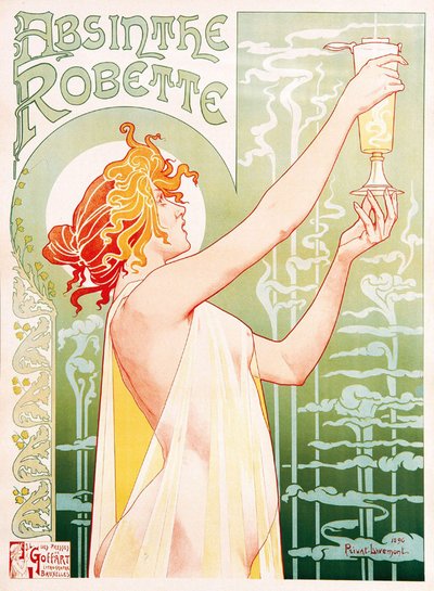 Affiche voor absint Robette door Unbekannter Künstler