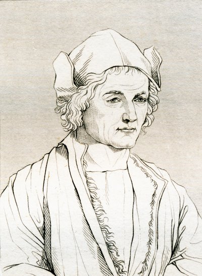 Vader van Albrecht Dürer, naar een schilderij van Albrecht Dürer in 1497, uit 