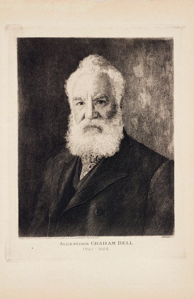 Alexander Graham Bell, Schots-geboren uitvinder en telefoonpionier door Unbekannt