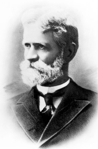 Almon Brown Strowger, Amerikaanse telecommunicatie-uitvinder, ca. 1885 door Unbekannt