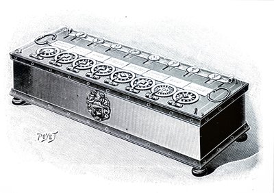 Een rekenmachine ontworpen door Blaise Pascal door Unbekannt