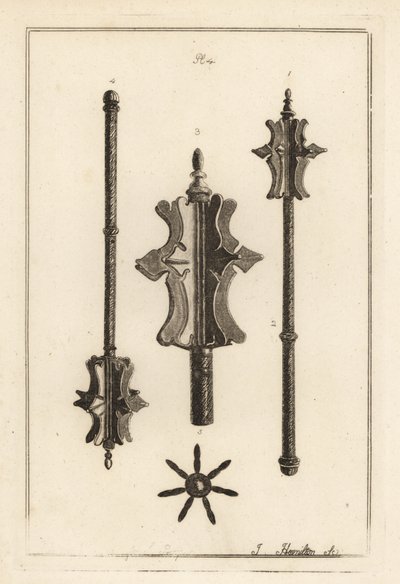 Oude ijzeren knots in de collectie van Gustavus Brander door Unbekannt