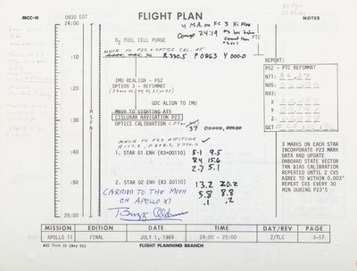 Apollo 11 Vluchtplan, pp 3-17/3-18. NASA/MSC door Unbekannt