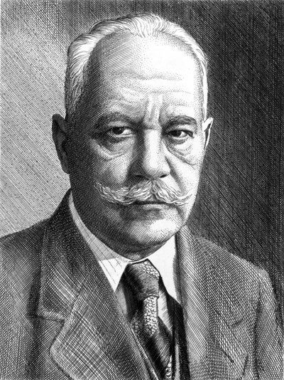 Arnold Sommerfeld, Duitse natuurkundige, ca. 1910-1920 door Unbekannt