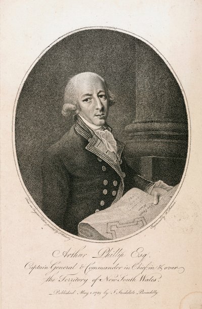 Arthur Phillip, Britse marinecommandant, ca. 1789 door Unbekannt