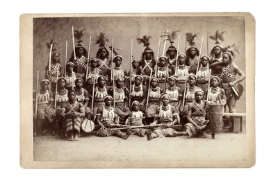 Ashanti groep lezing, Duitsland 1890s door Unbekannt