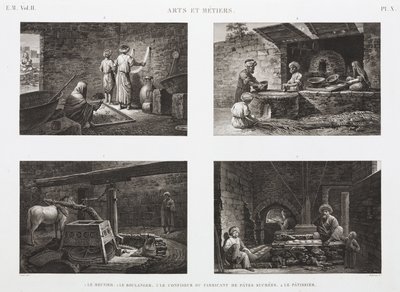 Bakkerij & Banketbakkers Bakkers en zoetwarenmakers, Egypte, ca. 1798 door Unbekannt