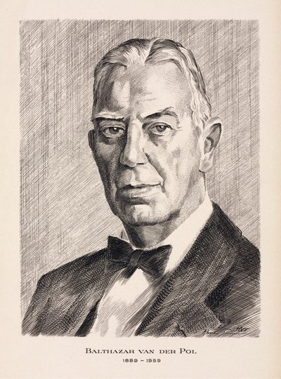 Balthazar van der Pol, Nederlandse elektrotechnicus, c 1930s door Unbekannt