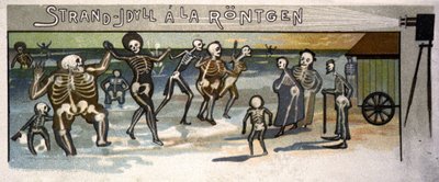 Strandidylle bij de Röntgen (illustratie) door Unbekannter Künstler