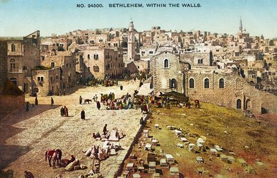 Bethlehem, begin 1900 (postkaart) door Unbekannter Künstler