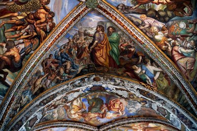 Bijbelse scènes, fresco