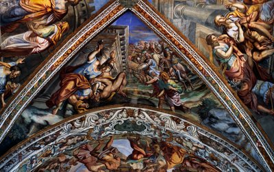 Bijbelse scènes, fresco
