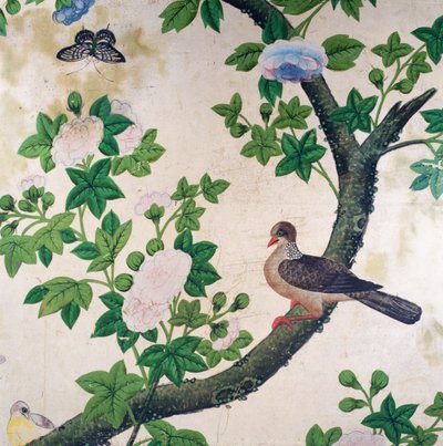 Vogelbehang, ca. 1840 door Unbekannter Künstler