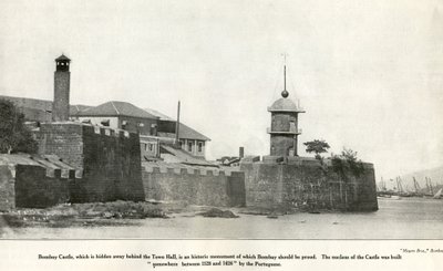 Bombay Castle historisch monument, ca. 1900 (foto) door Unbekannter Künstler